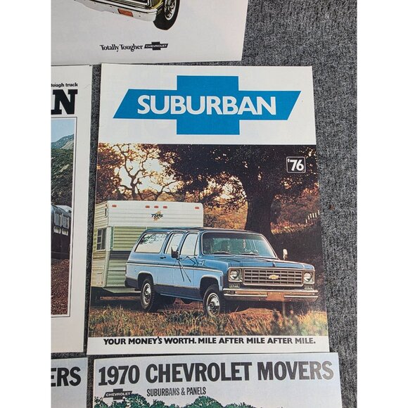 1970-1976 Chevrolet Suburban Brochure Lot Includes 5 Original Vintage Ads #1 - Picture 4 of 8